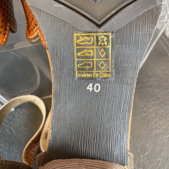 Spring Step Brown and Tan Sandals - Picture 10 of 11